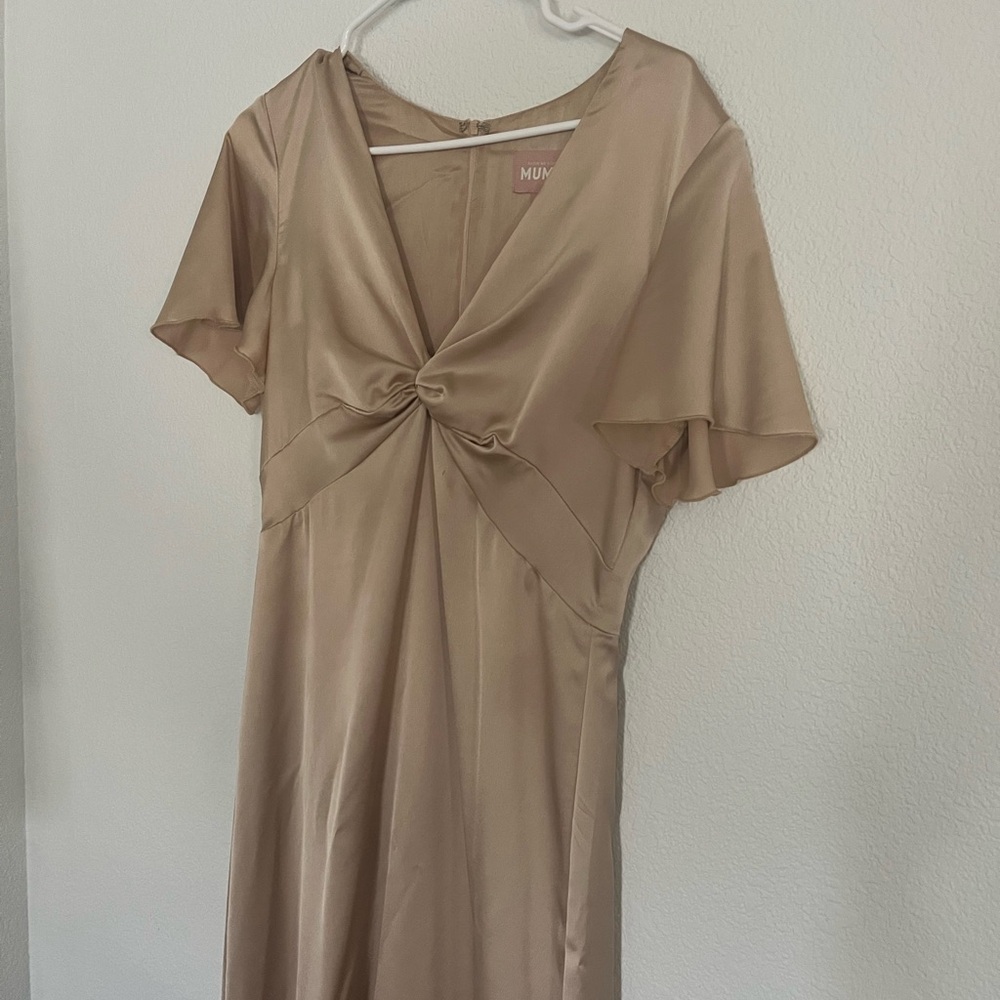 Show me your mumu Roman twist bridesmaids dress